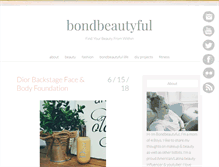 Tablet Screenshot of bondbeautiful.com